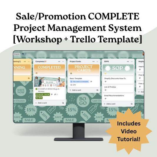 Sales & Promotions Project Management System | Trello Template